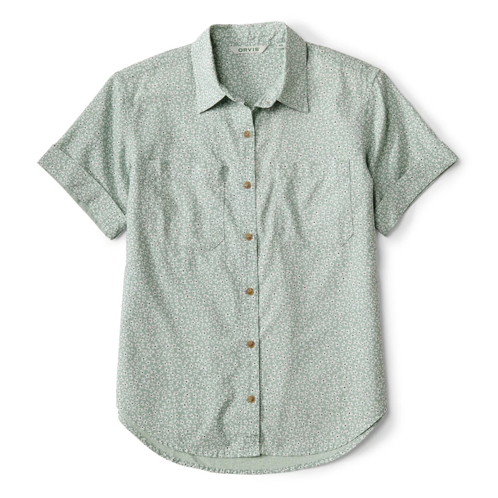 Orvis Women’s Classic Short-Sleeve Camp Shirt Nwot Xs